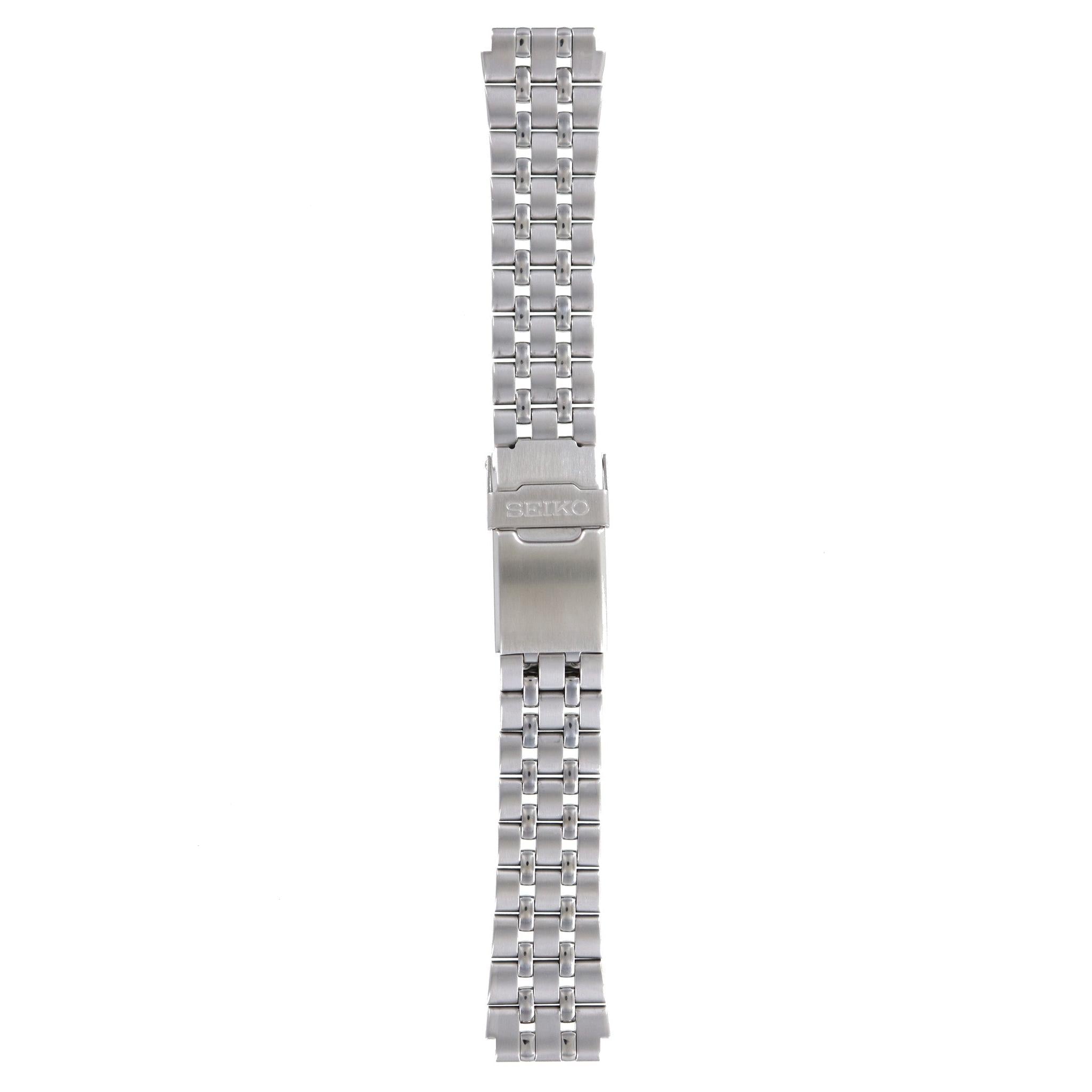 Seiko 4419 - B.I - 7N42 - 5000 / 7T32 - 5A10 Watch Band 4419JB Grey Stainless Steel 18 mm SQ 100 - Watch Plaza