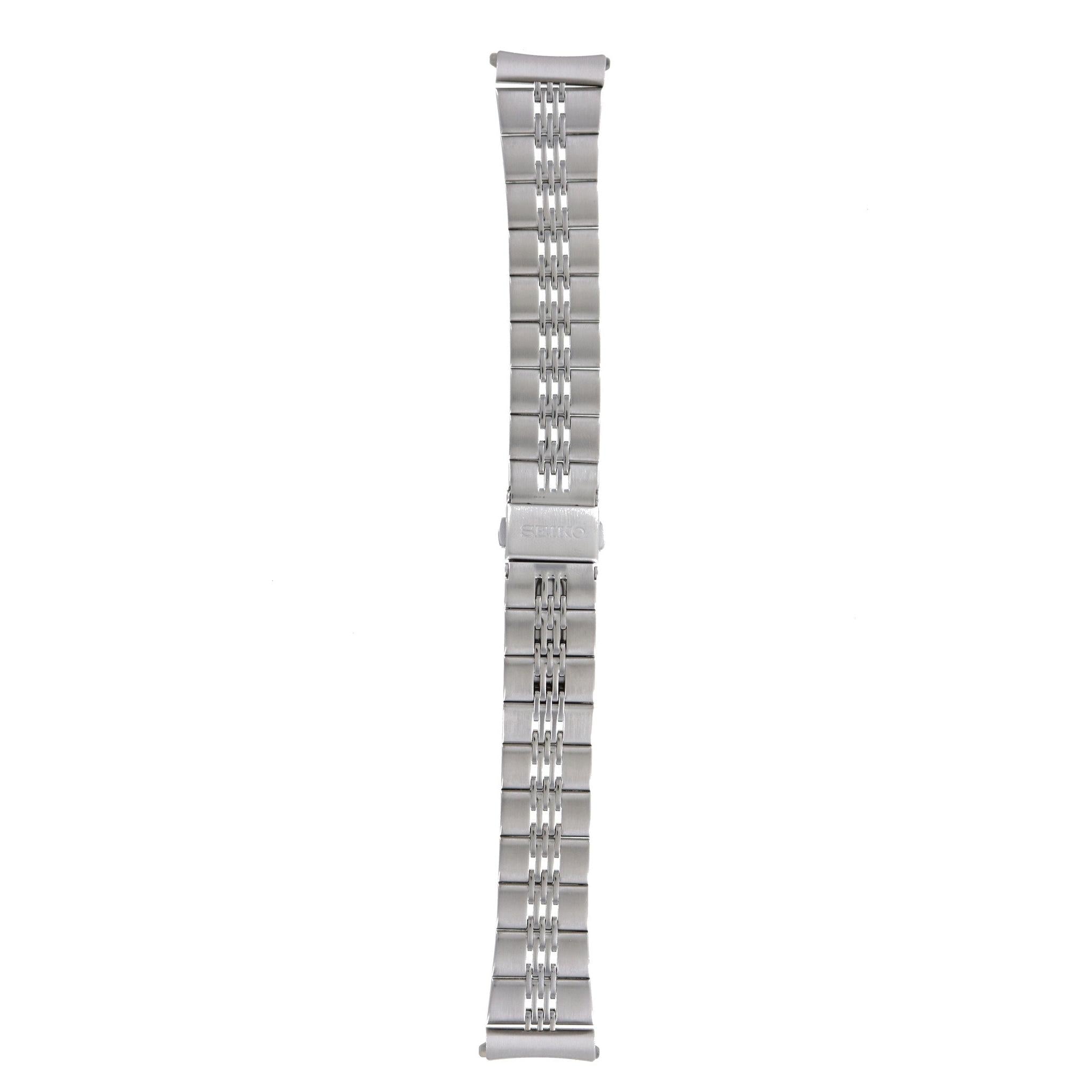 Seiko 48A4 - G.I - 5M43 - 0E30 Watch Band 48A4JG Grey Stainless Steel 19 mm Kinetic - Watch Plaza