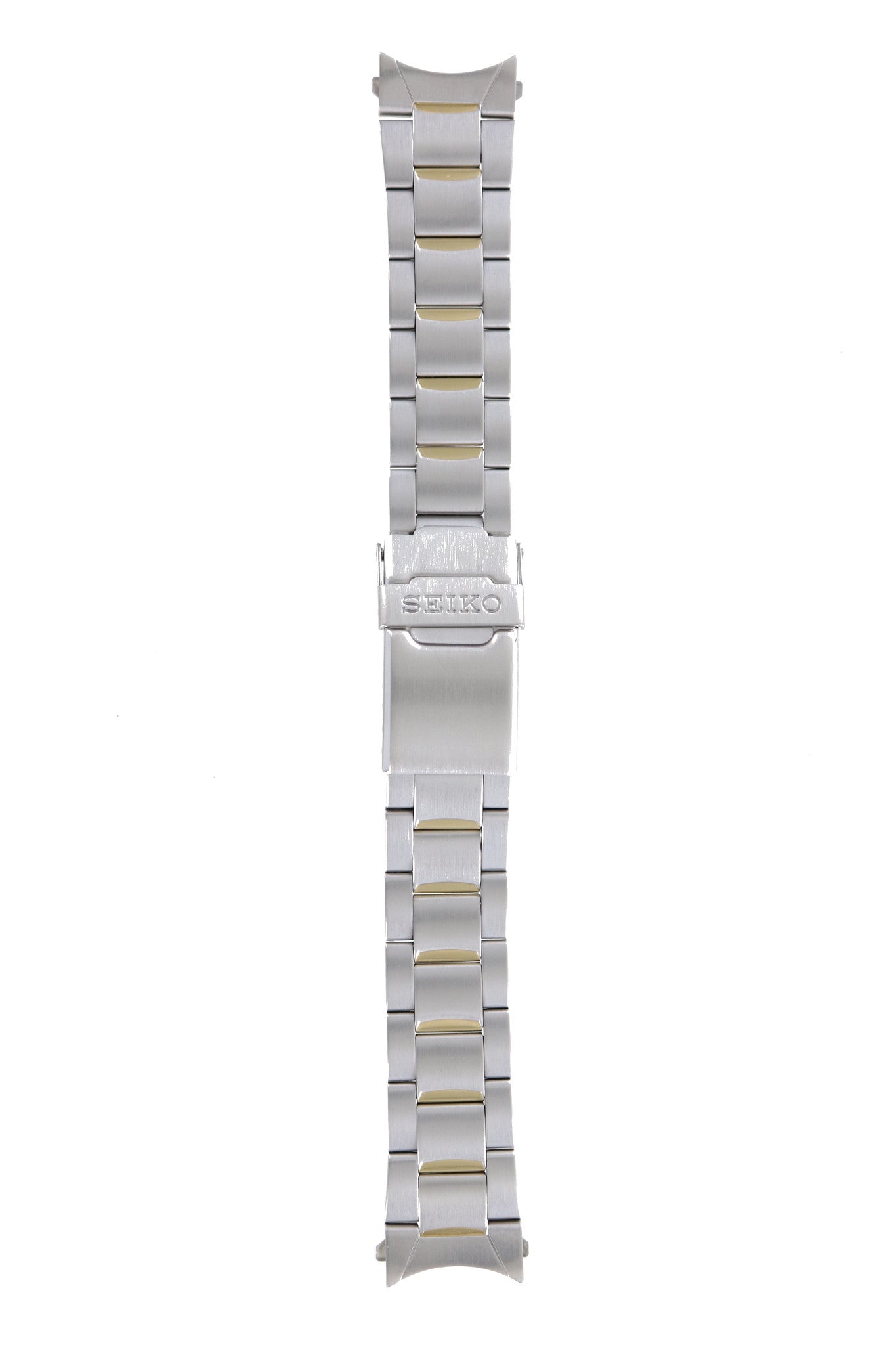 Seiko 48P3 - G.E - 7T32 - 6M10 Watch Band 48P3LG Two - Tone / Dual - Tone Stainless Steel 20 mm - Watch Plaza