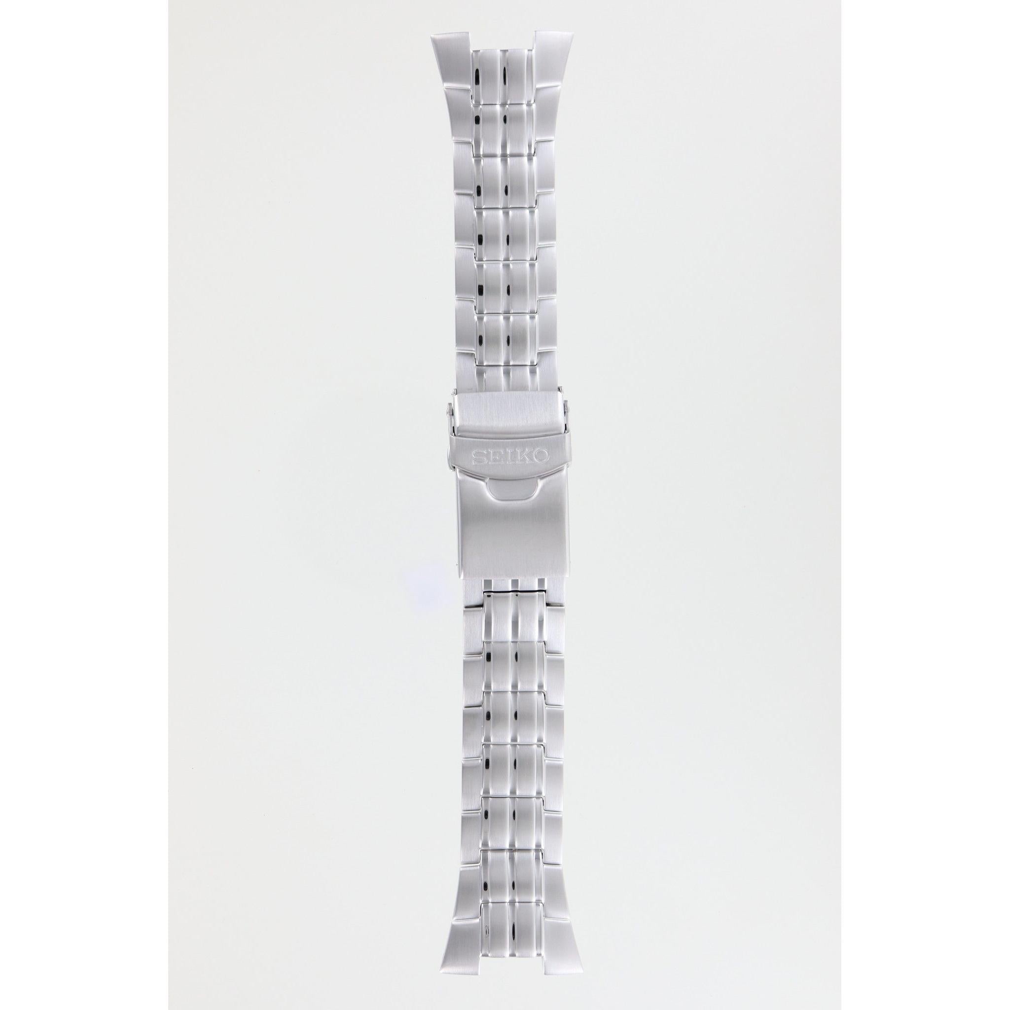 Seiko 4A1G1.D.W - SKA445 / SNAD33 / SNAD35 Watch Band 4A1G1JM Grey Stainless Steel 28 mm Tachymeter - Watch Plaza