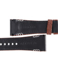 Seiko 4A471 B 26 - SRH011 & SPC041 Watch Band 4A471JL Brown Leather 26 mm Velatura Yachting Timer - Watch Plaza