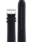 Seiko 4A4B1 H 22 - SNN227 / SNN231 Watch Band 4A4B1JL Black Leather 22 mm - Watch Plaza