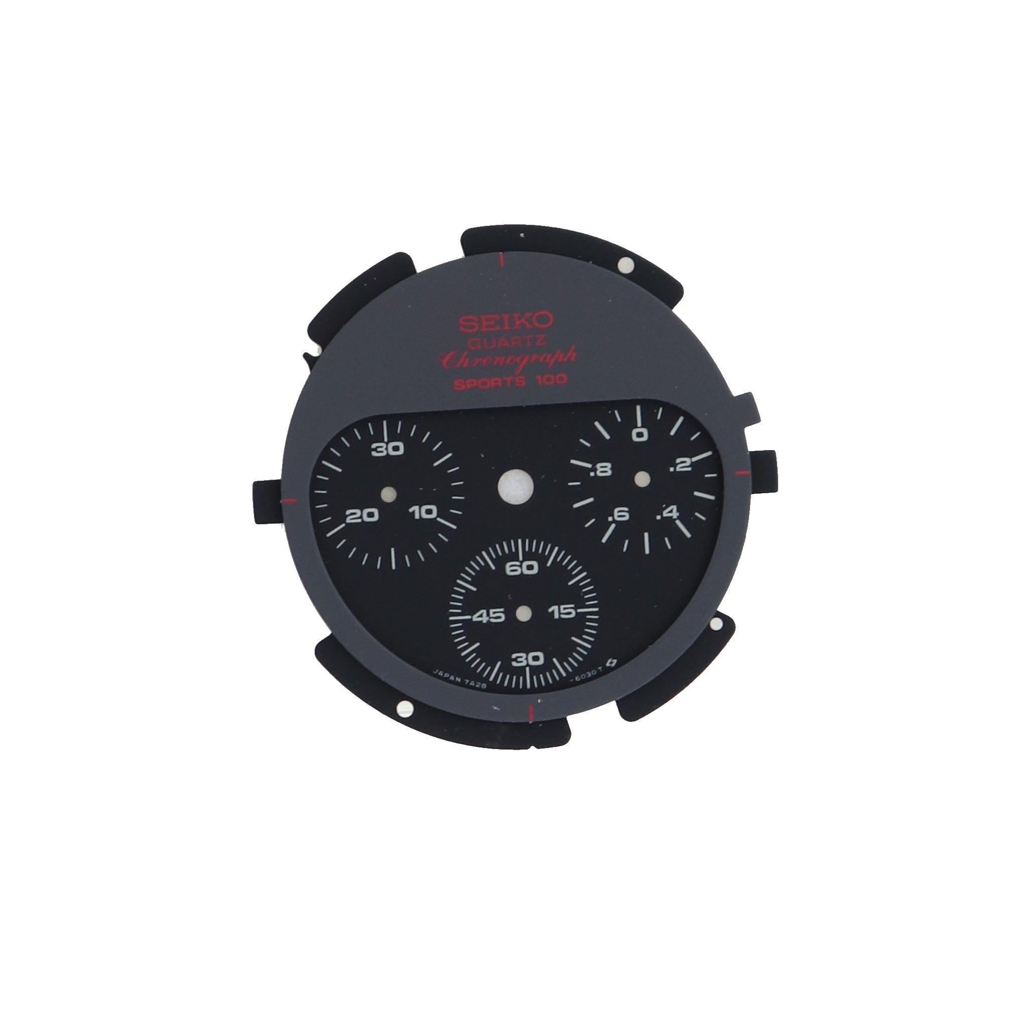 Seiko 7A286030X999 Dial 7A28 - 6000 Speedmaster Bishop Aliens Giugiaro Sports 100 - Watch Plaza