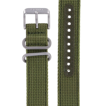 Seiko 7S26 - 02J0 - SNK805 / SNK813 / SNKN29 Watch Band 4K11JZ Green Textile 18 mm 5 - Watch Plaza