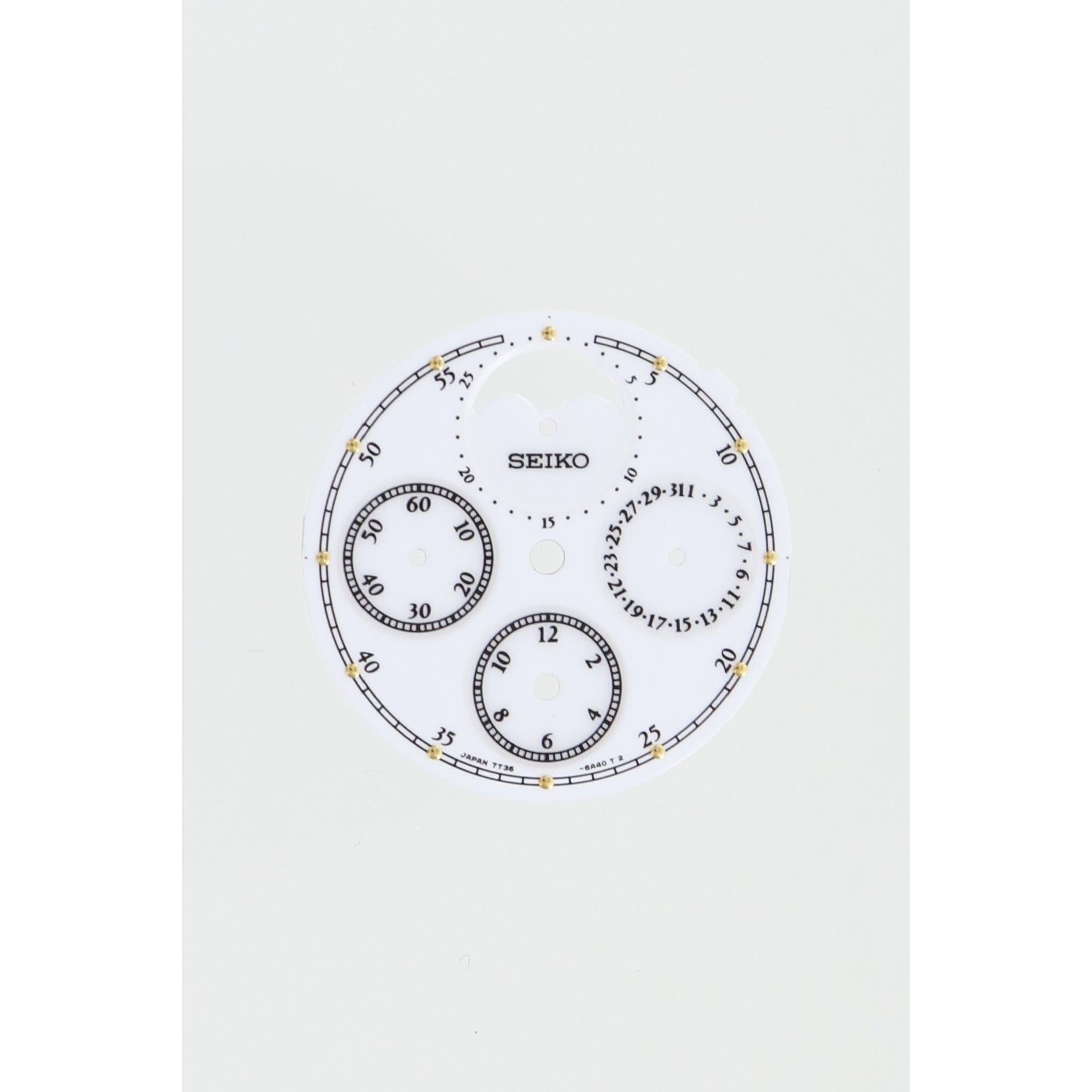 Seiko 7T366A40XS14 Dial 7T36 - 6A80 Moonhpase - Watch Plaza