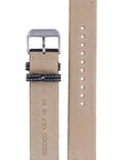 Seiko 7T62 - 0FL0, 7T62 - 0GB0 & 7N42 - 0CJ0 Watch Band 4KN0JB Black Leather 20 mm - Watch Plaza