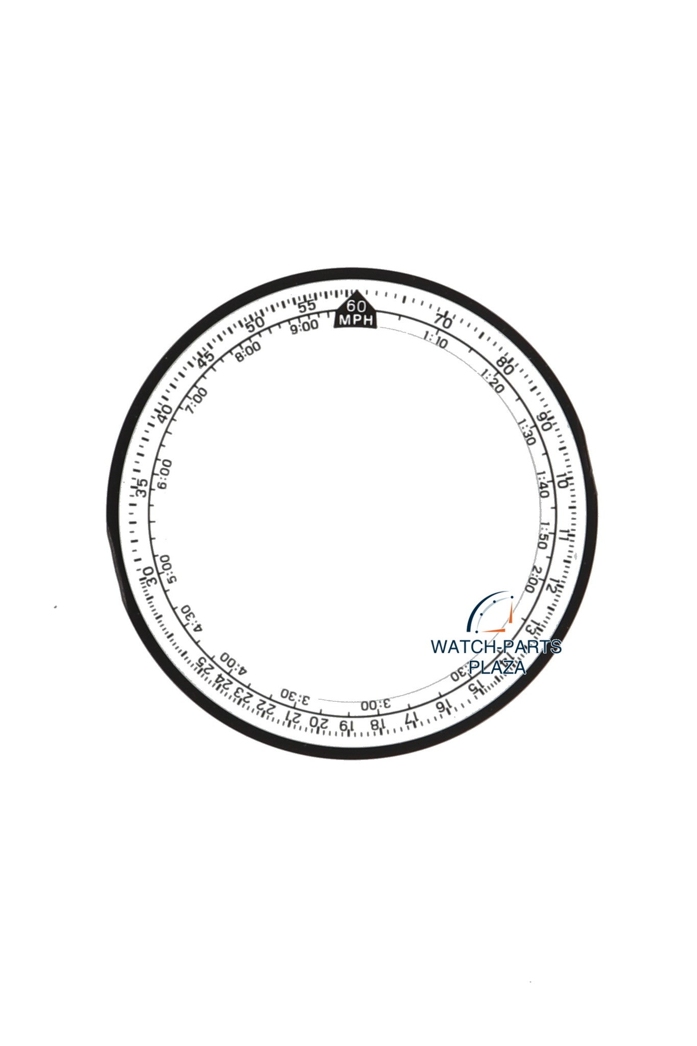 SEIKO 8602039B White dial ring 6M23 - 7000 Intelligent Calendar SHQ001, SHQ002, SHQ008 - Watch Plaza