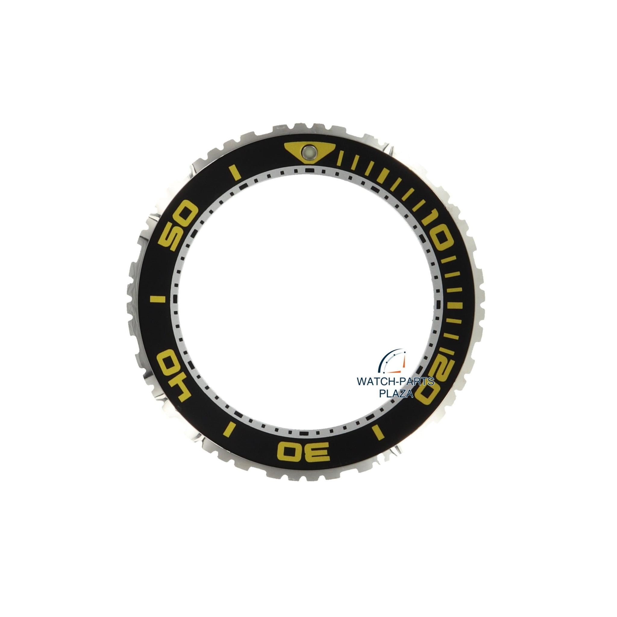 Seiko 87060085 Black Yellow Bezel SKA385, SNDA15 & SNDA61 Ceasar 7T92 - 0JG0 / 5M62 - 0BR0 - Watch Plaza