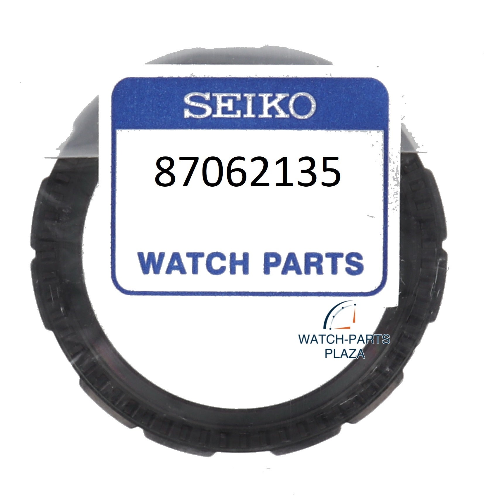 Seiko 87062135 bezel SRP425, SRP427, SRP429, SRP430 black stainless steel 4R36 - 02E0 5 Sports - Watch Plaza