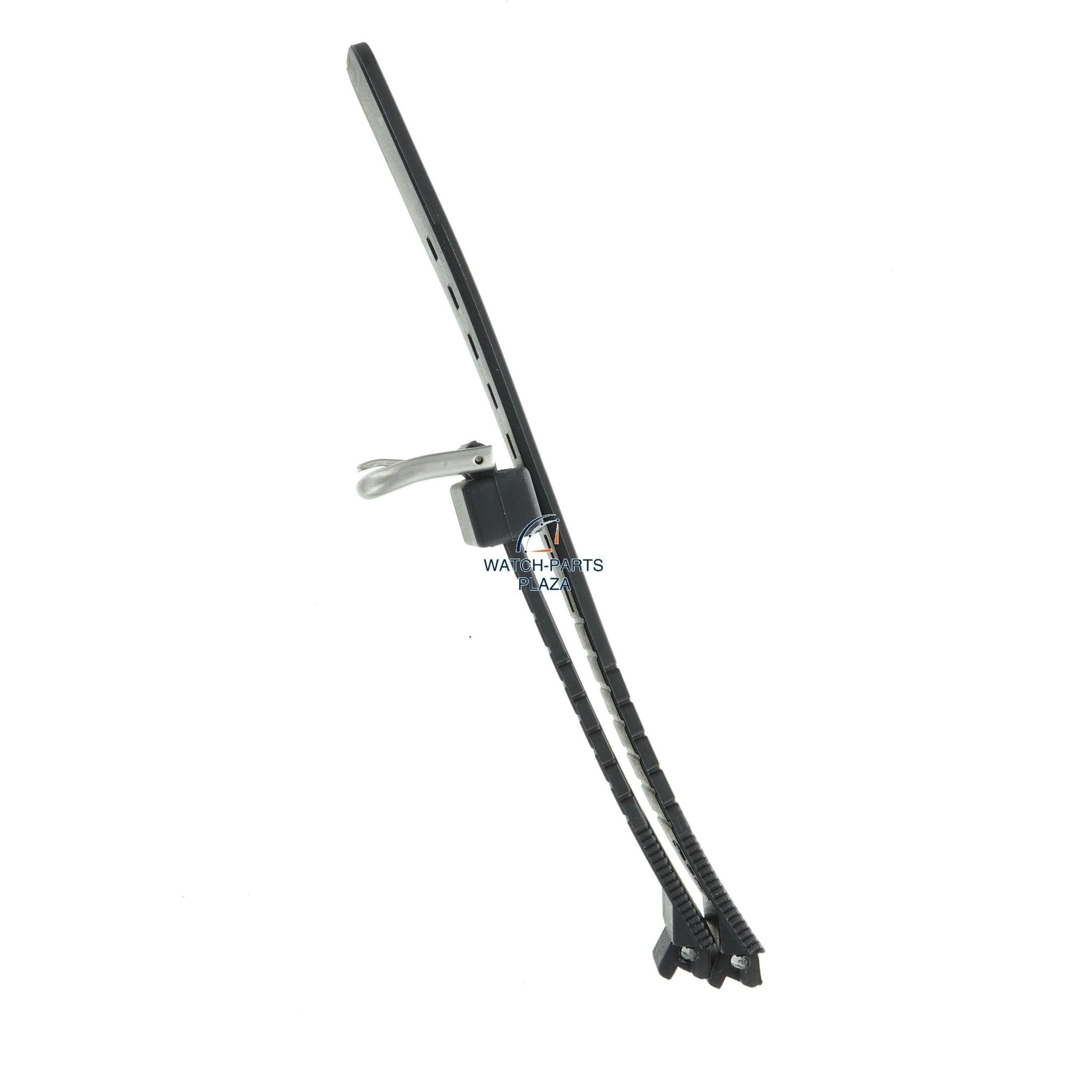 Seiko AL13B Watch band A781 4000, 400A, 4040 black rubber / silicone 16 mm - Digital - Watch Plaza