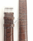 SEIKO ALPINIST BROWN LEATHER STRAP SEIKO DIASHOCK SARB017 Watch Band SARG005 - Watch Plaza