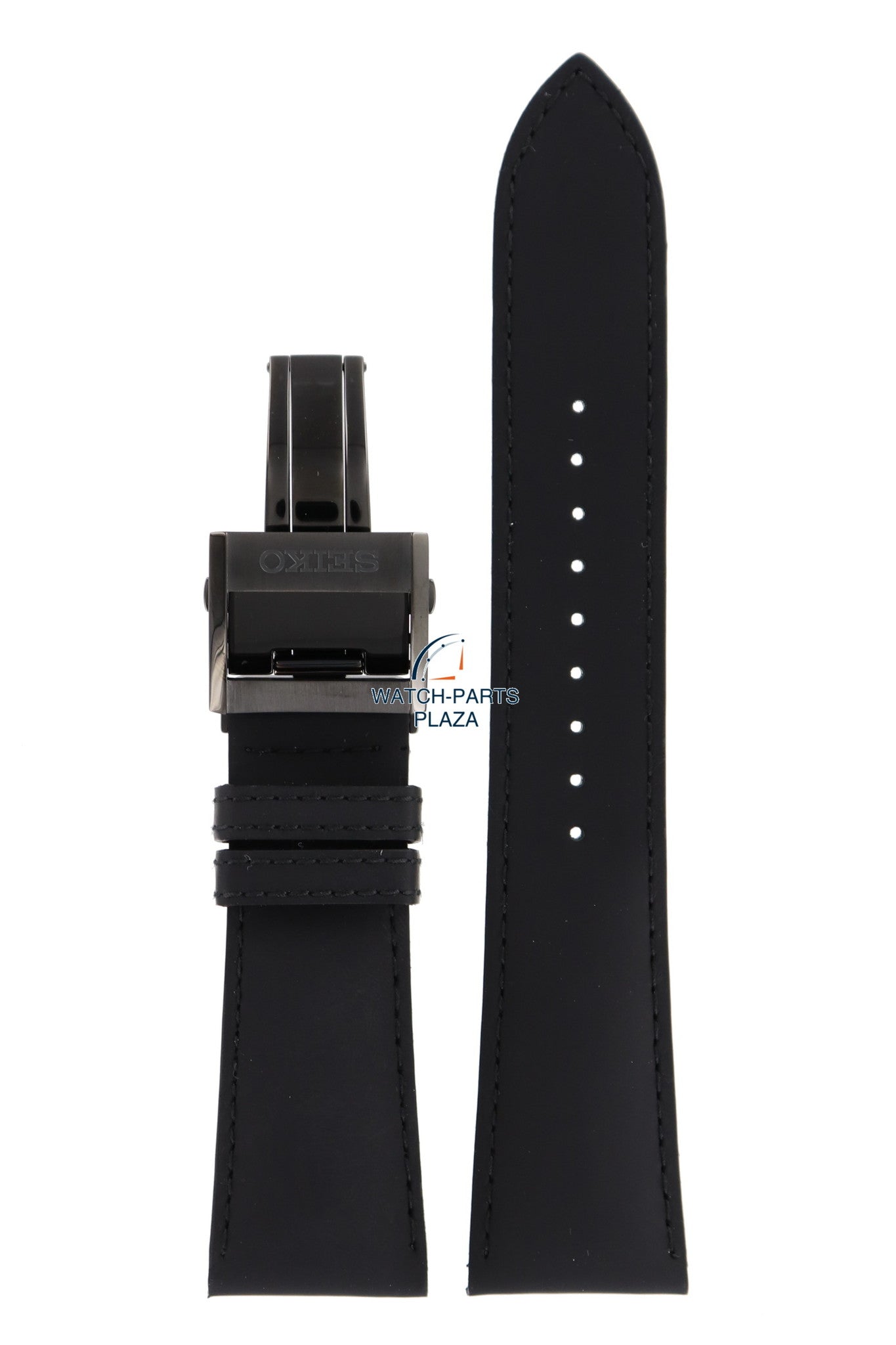 Seiko Ananta SAEC013 / SPB023J1 watch strap black leather 6R21 - 00F0 strap LO1D W 24 mm - Watch Plaza