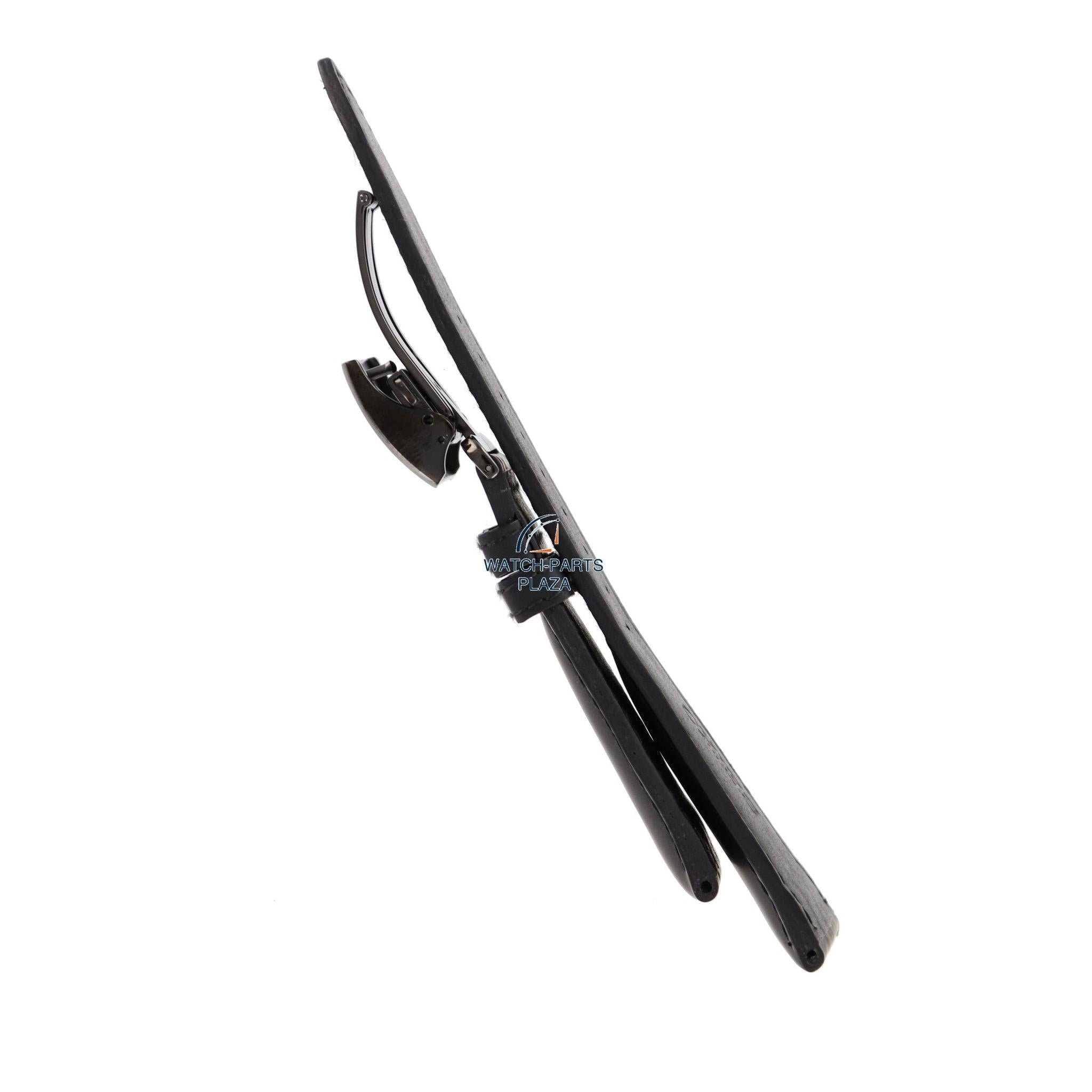 Seiko Ananta SAEC013 / SPB023J1 watch strap black leather 6R21 - 00F0 strap LO1D W 24 mm - Watch Plaza