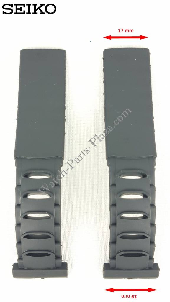 Seiko Arctura Rubber Watchband 5M42 - 0E30 5M42 - 0E39 Strap Replacement 4GC9 - B.A 19 - Watch Plaza