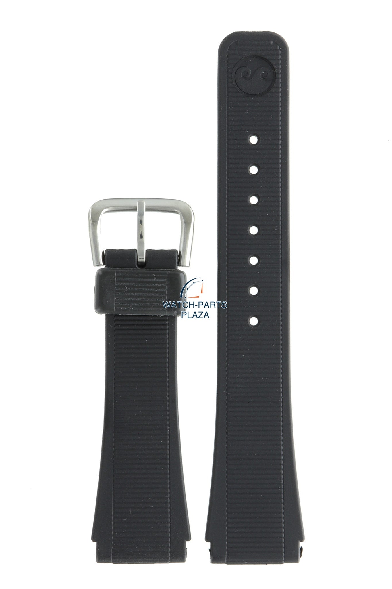 Seiko BRA04S Watch band A904 5090, 5200 & D409 black rubber / silicone 20 mm - Sports 100 - Watch Plaza