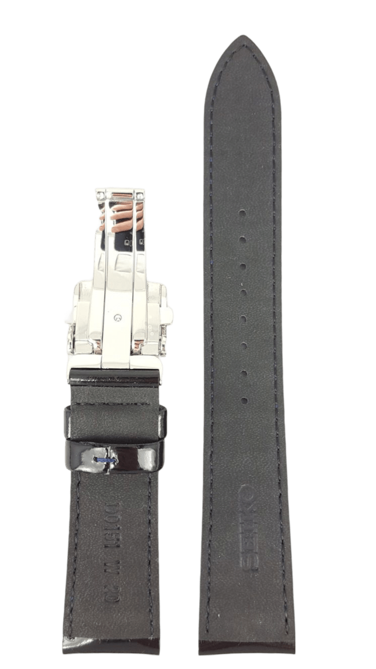 SEIKO COCKTAIL TIME SARB065 BLACK LEATHER WATCH STRAP 6R15 01S0 BAND DO151 W 20 - Watch Plaza