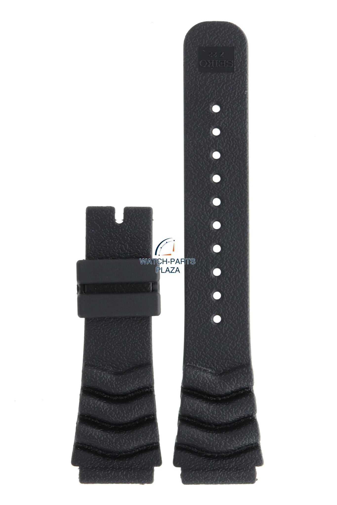 Seiko DE51DZ - 0N Watch band DH33 4A00, Y182, Y187 black rubber / silicone 22 mm - Digital - Watch Plaza