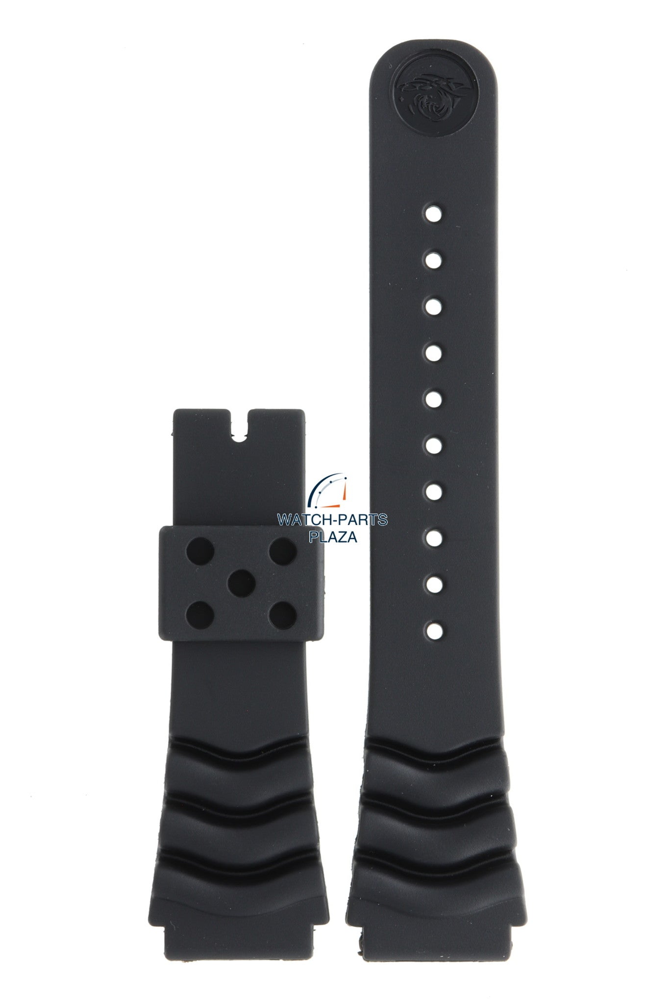 Seiko DE51DZ - 0N Watch band DH33 4A00, Y182, Y187 black rubber / silicone 22 mm - Digital - Watch Plaza