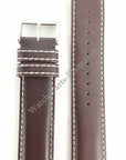 Seiko Flightmaster Brown Leather Band SSC013 Watch Strap L020 B 20mm V172 OACO - Watch Plaza