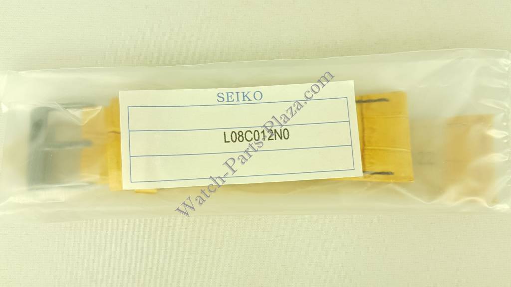 Seiko ION Watch Strap L08C H 22 mm Tan Leather 7T92 - 0NK0 Band Pilot SNDD69 - Watch Plaza