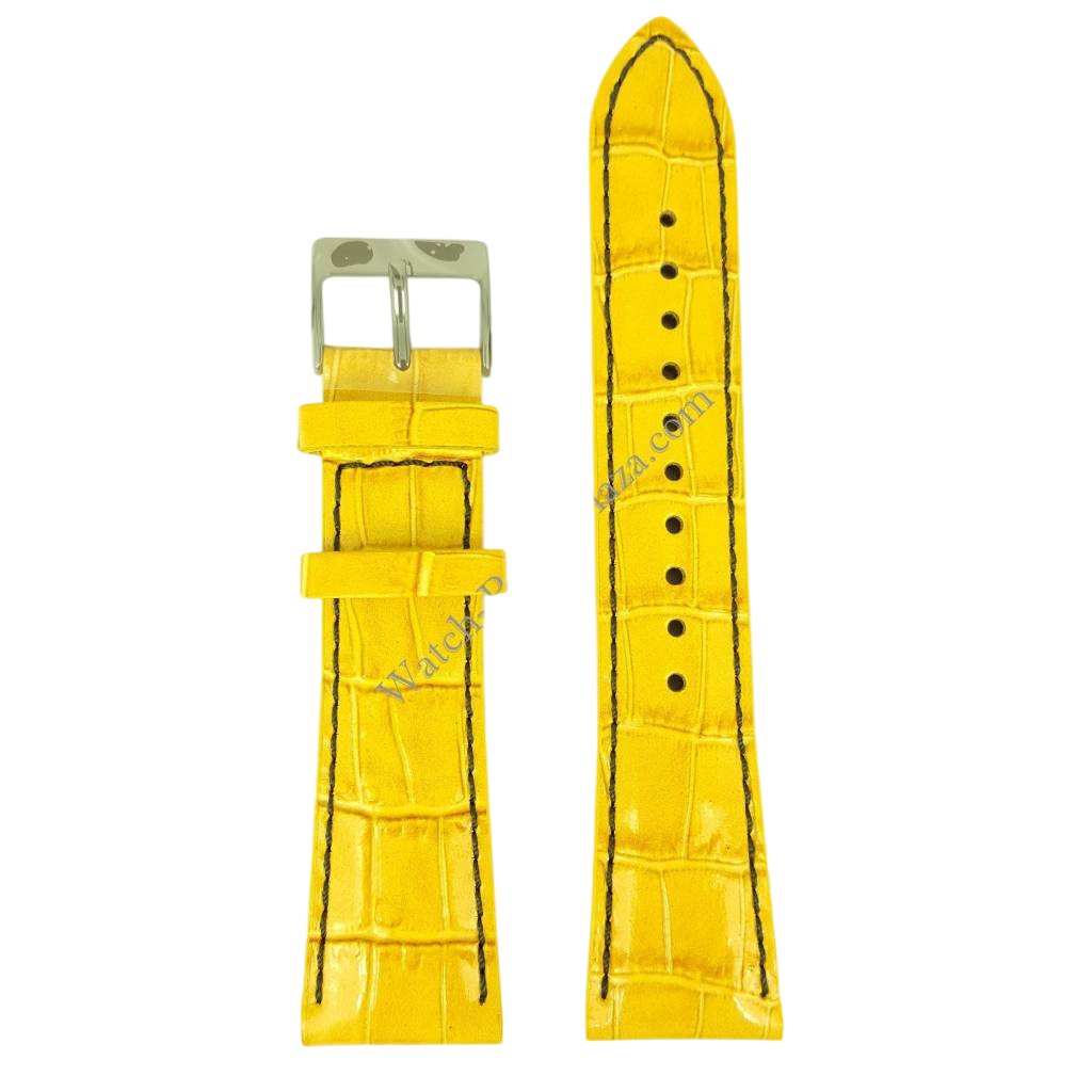 Seiko ION Watch Strap L08C H 22 mm Tan Leather 7T92 - 0NK0 Band Pilot SNDD69 - Watch Plaza