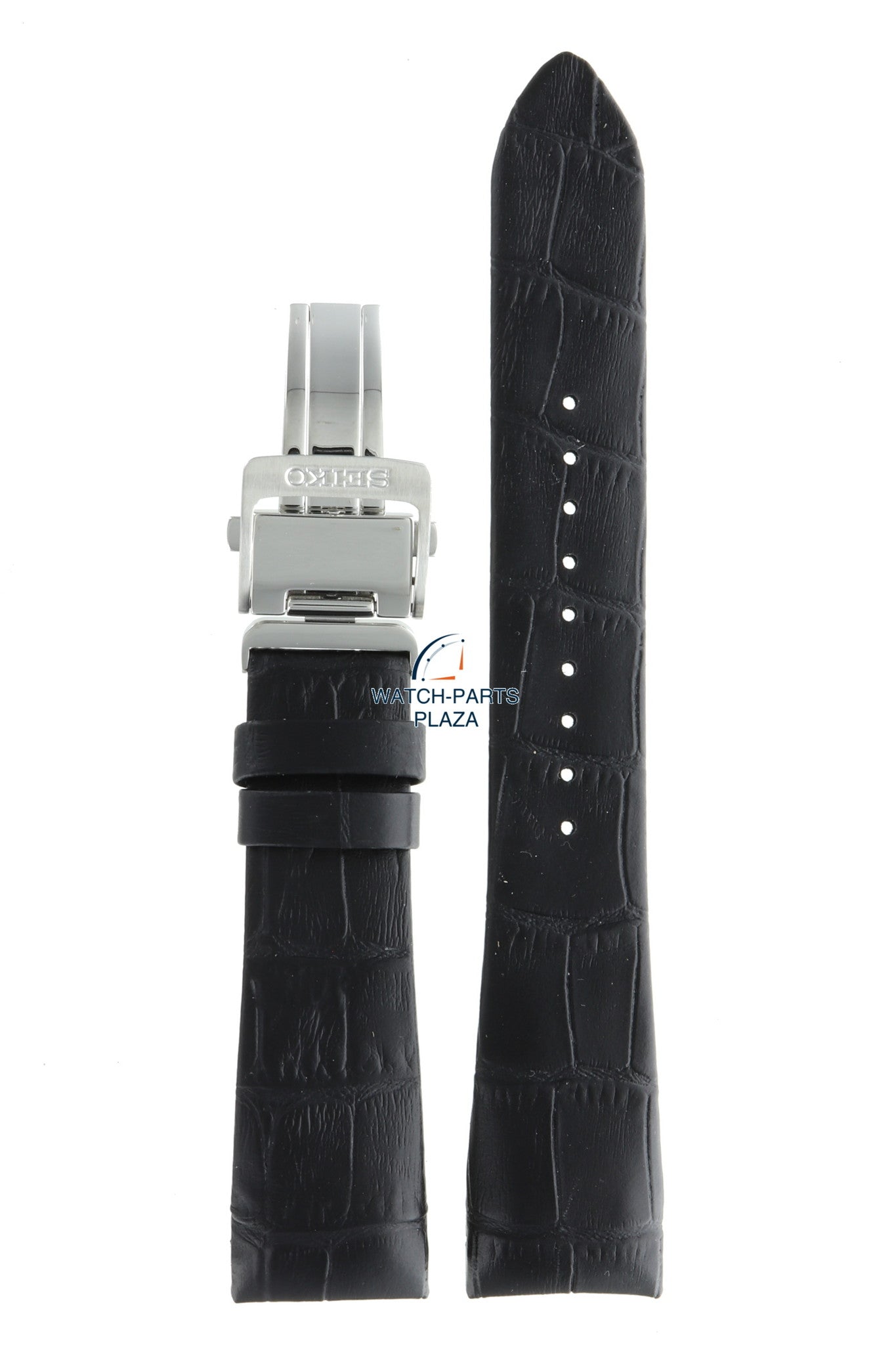 Seiko L0HC011J0 Watch band SNE455, SNP143 & SNP149 black leather 22 mm - Premier - Watch Plaza