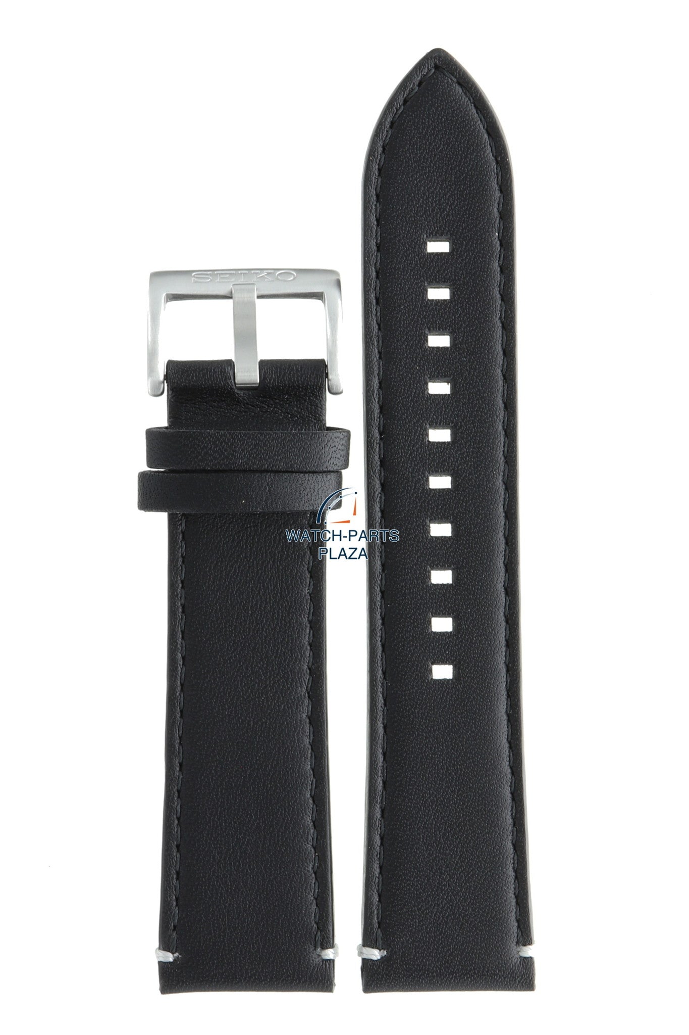 Seiko L0HM011J0 Watch band SSG013 - 8B92 0AV0 black leather 22 mm - Prospex - Watch Plaza