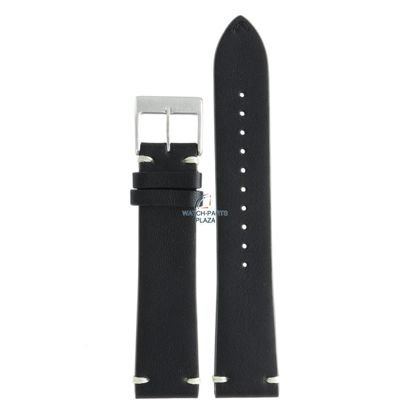 Seiko L0K8011J9 Watch band SPB089 - 6R15 04K0 black leather 20 mm - Alpinist - Watch Plaza