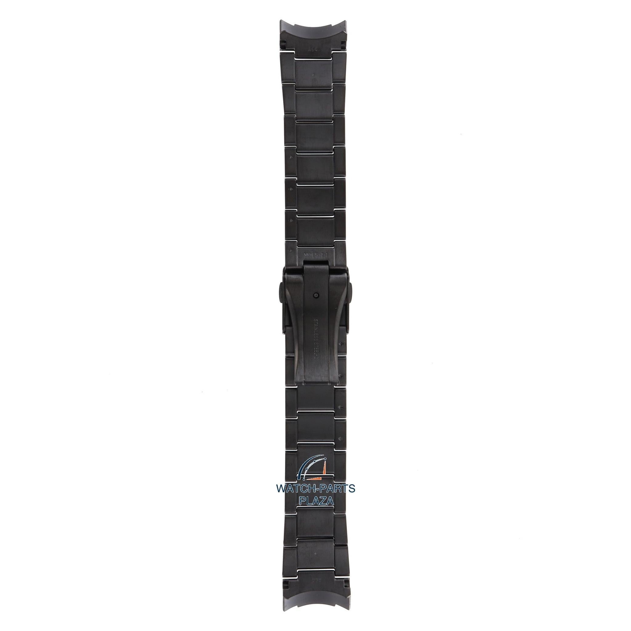 Seiko M0ESA64M0 Watch band SSF005 - 8X22 0AC0 GPS black stainless steel 22 mm - Sportura Solar - Watch Plaza