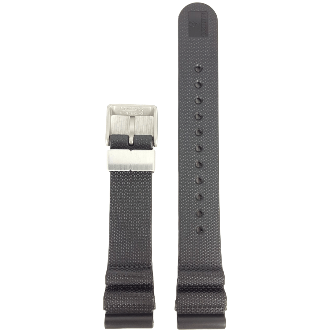 SEIKO Marine Master black waffle watch strap SBDX001 / SBDX017J Z 20 Band 8L35 - 0010 - Watch Plaza