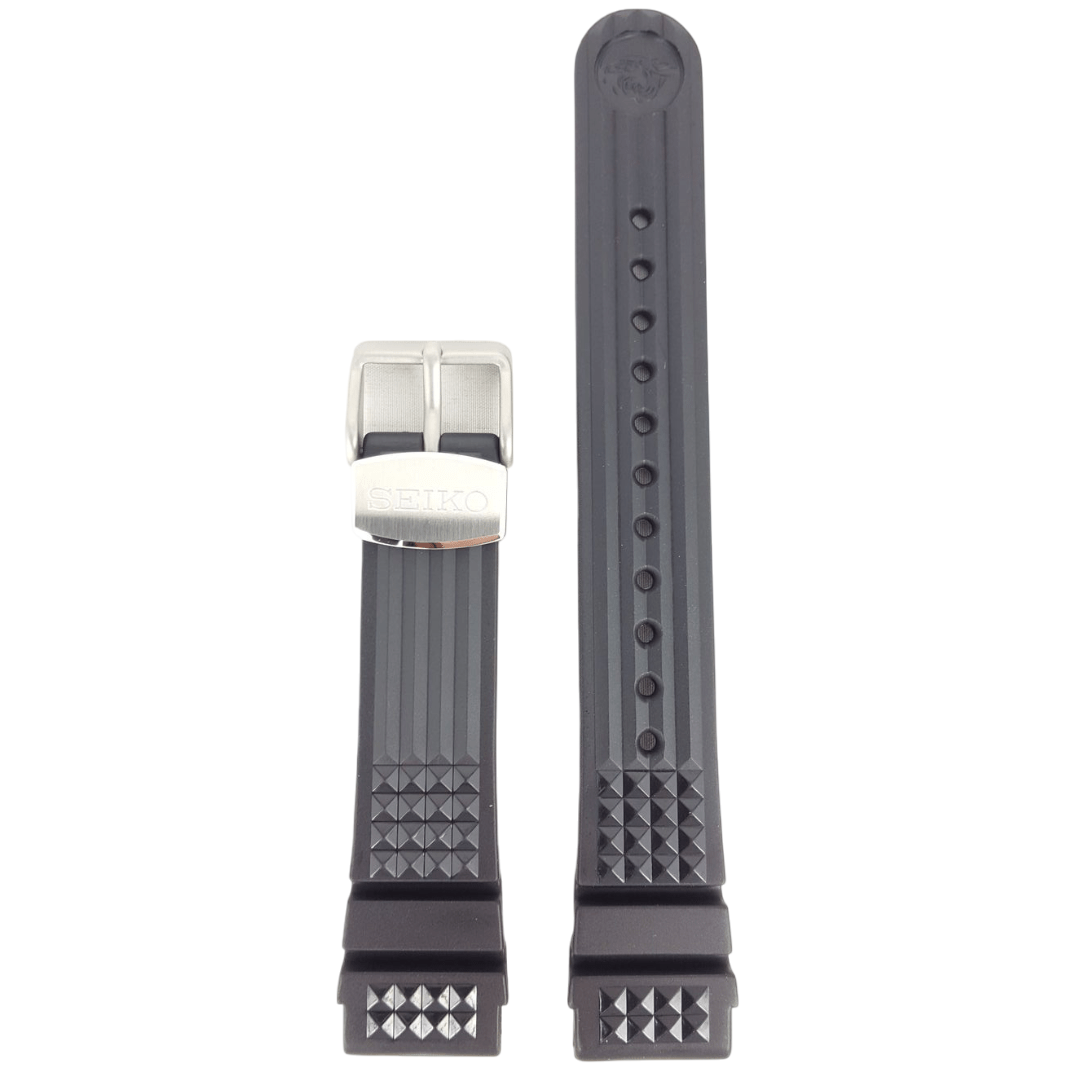 SEIKO Marine Master black waffle watch strap SBDX001 / SBDX017J Z 20 Band 8L35 - 0010 - Watch Plaza