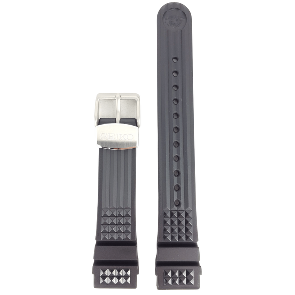 SEIKO Marine Master black waffle watch strap SBDX001 / SBDX017J Z 20 Band 8L35 - 0010 - Watch Plaza