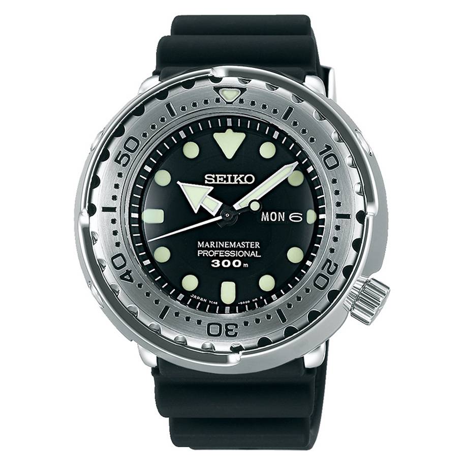 Seiko MarineMaster SBBN033 Watch Parts 7C46 - 0AG0 Dial, Bezel, Hands, Shroud, Strap & Chapter Ring - Watch Plaza