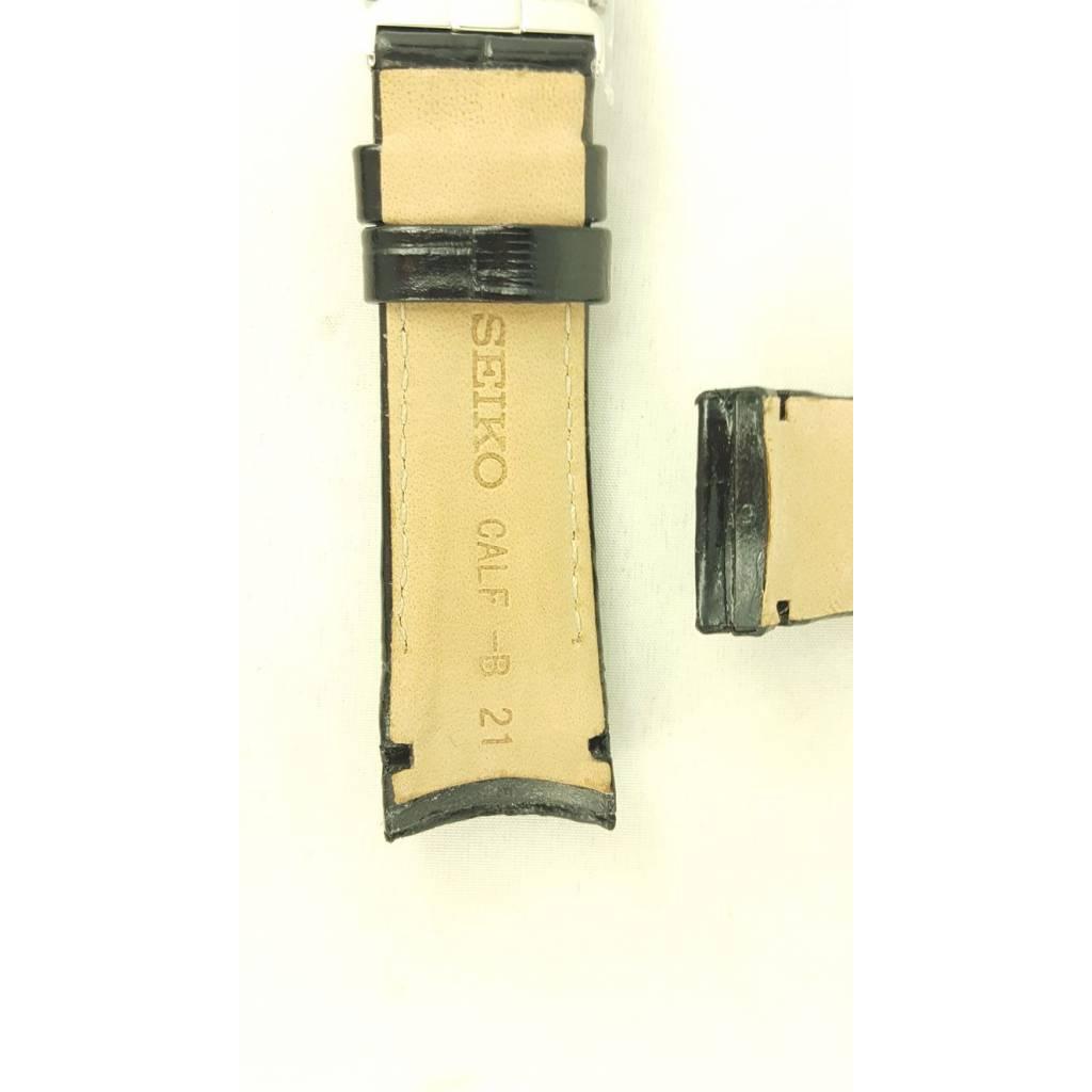 Seiko Premier Kinetic Direct Drive SRG003P1 / SRG001P2 Watch Strap Calf B 21m 5D22 - 0AA0 - Watch Plaza