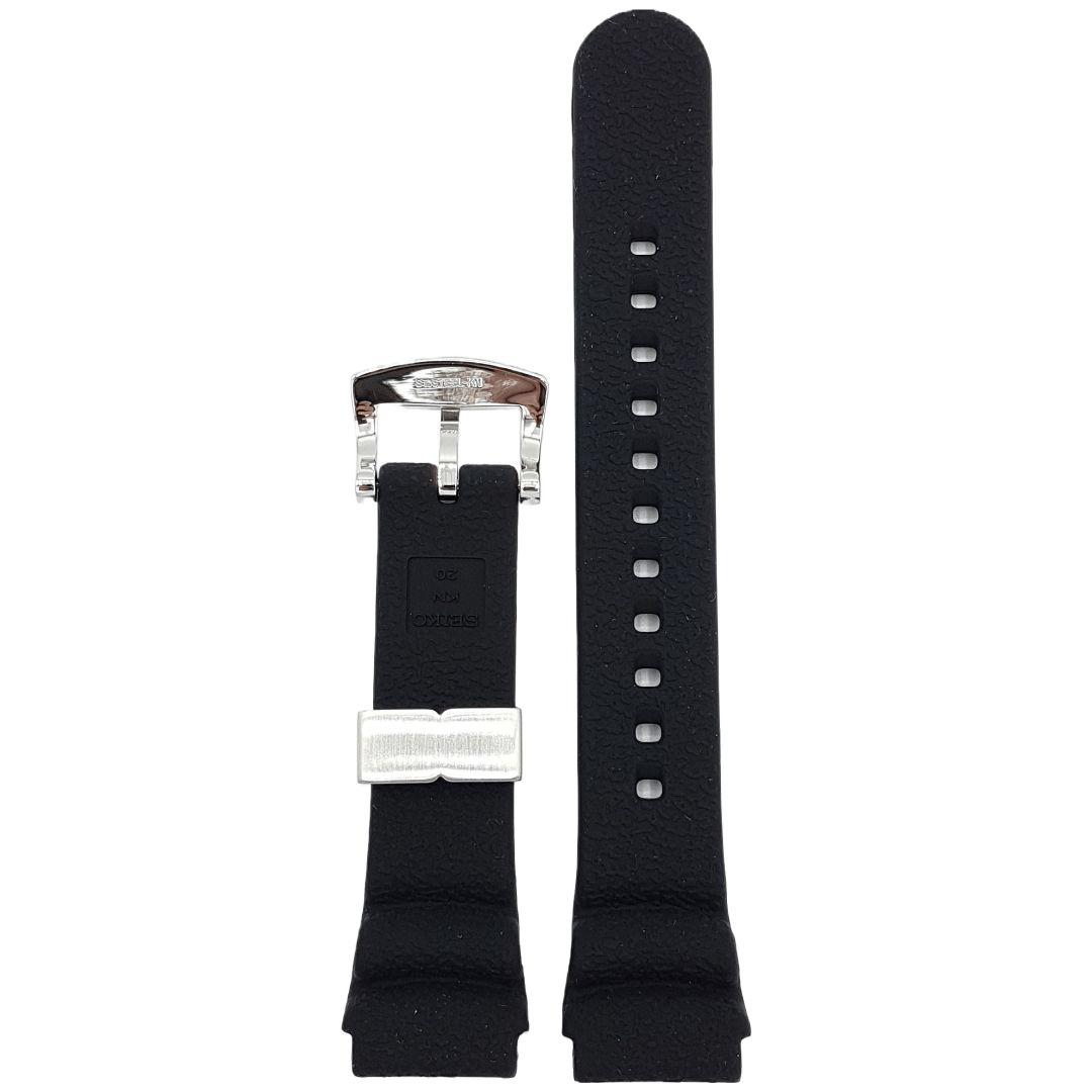 SEIKO PROSPEX MINI TURTLE BLACK WATCH BAND KN 20mm SRPC37 SRPC39 STRAP 4R35 01Y0 - Watch Plaza