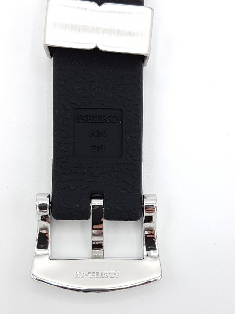 SEIKO PROSPEX MINI TURTLE BLACK WATCH BAND KN 20mm SRPC37 SRPC39 STRAP 4R35 01Y0 - Watch Plaza