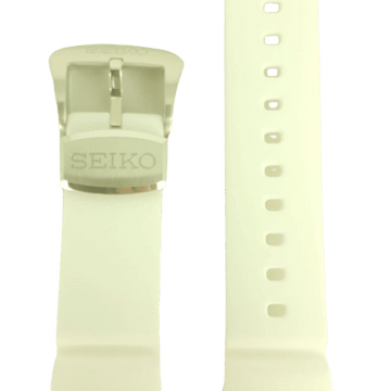 SEIKO Prospex SUN043P1 / SUN043P9 White Silicon Watch Band CY 24mm R01Y012J0 - Watch Plaza