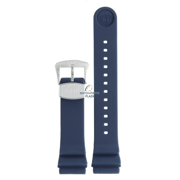 Seiko R02F013J0 Watch band SBDY023 & SRPC95 & SRPD15 dark blue rubber / silicone 22 mm - Prospex Turtle - Watch Plaza