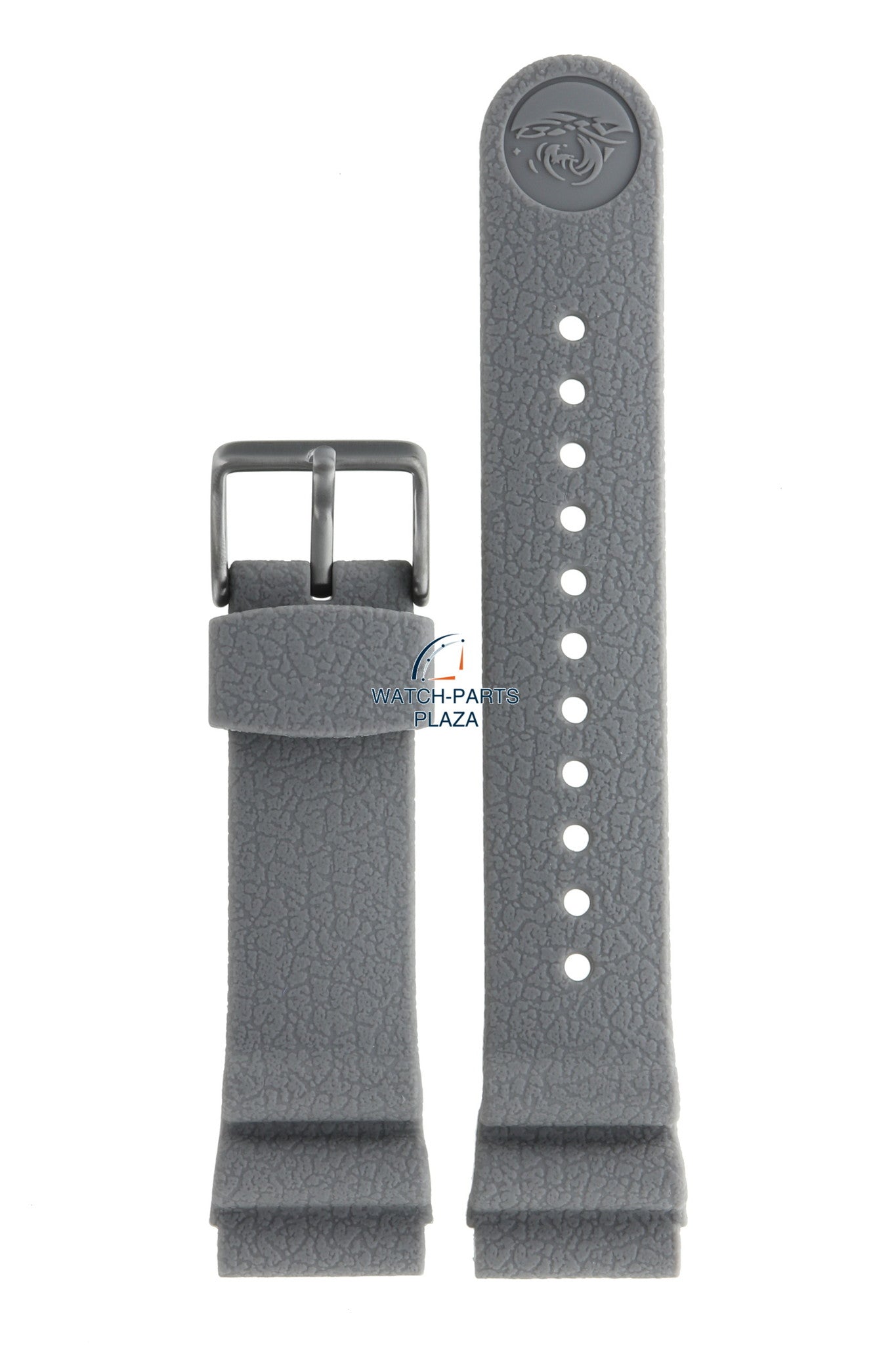 Seiko R040011N0 Watch band SNE537J1 & SNE537P1 grey rubber / silicone 22 mm - Prospex Solar - Watch Plaza