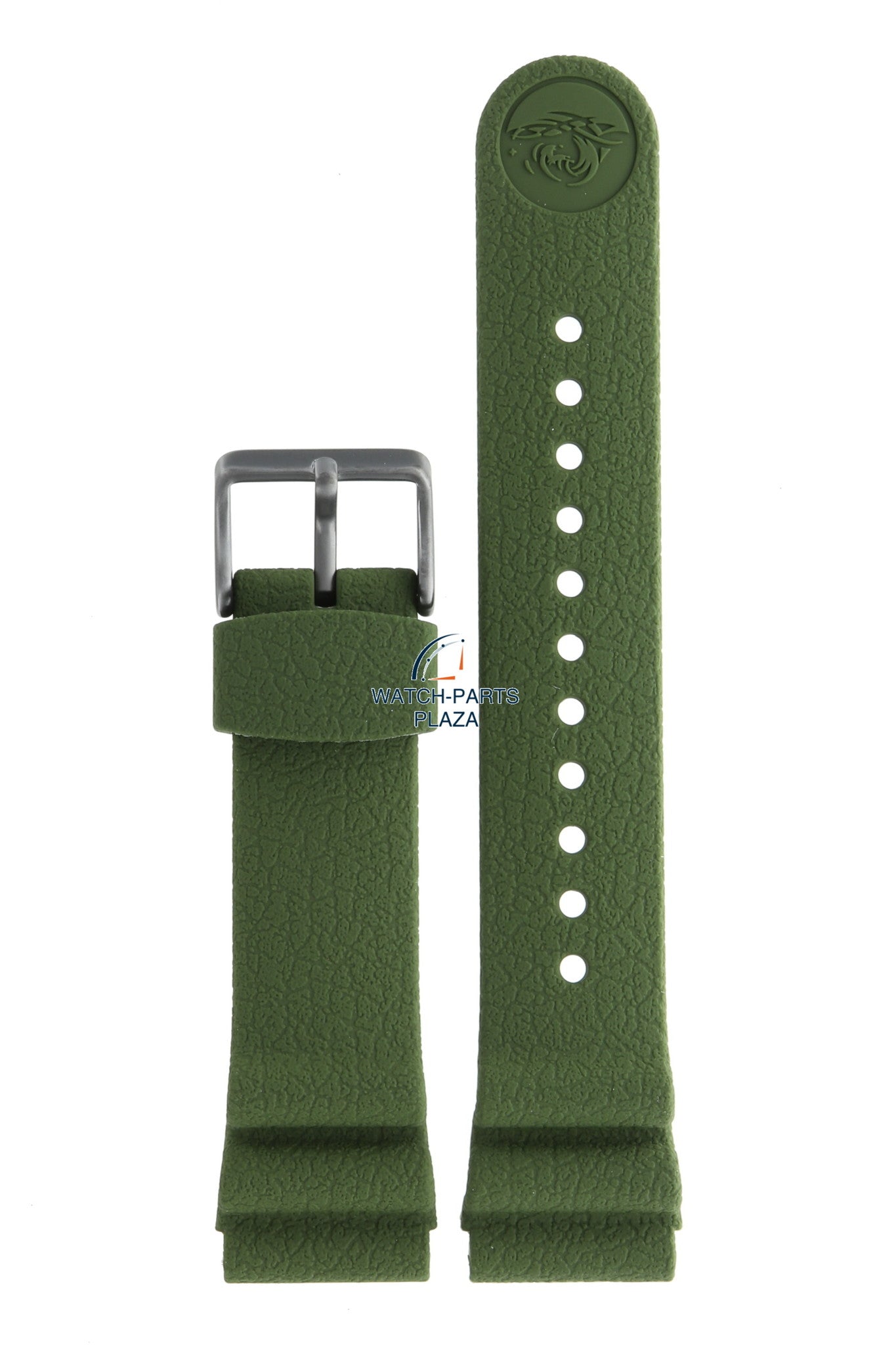 Seiko R040012N0 Watch band SNE535J1 & SNE535P1 green rubber / silicone 22 mm - Prospex Solar - Watch Plaza