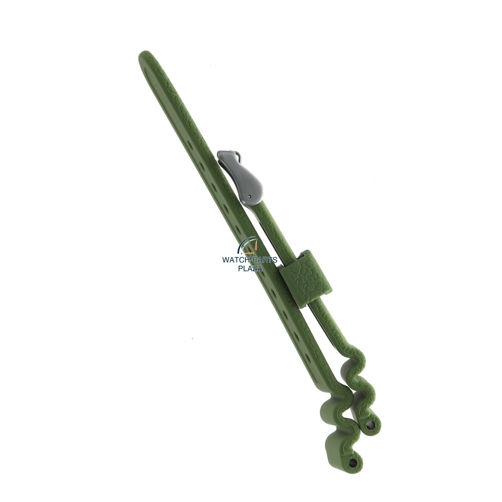 Seiko R040012N0 Watch band SNE535J1 & SNE535P1 green rubber / silicone 22 mm - Prospex Solar - Watch Plaza