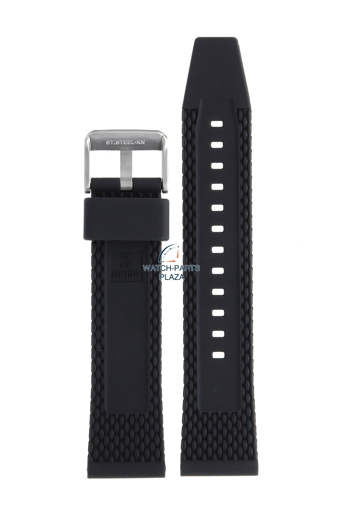 Seiko R045011J0 Watch band SRPD71 & SRPD73 black rubber / silicone 22 mm - 5 Sports - Watch Plaza