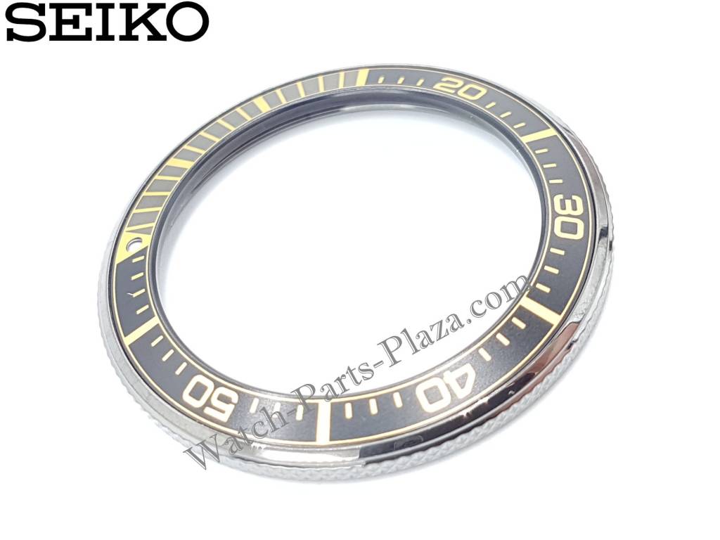 SEIKO SAMURAI PROSPEX SRPB55K1 BLACK &amp; GOLD BEZEL 4R35 - 01V0 SCUBA DIVER SRPB55 - Watch Plaza