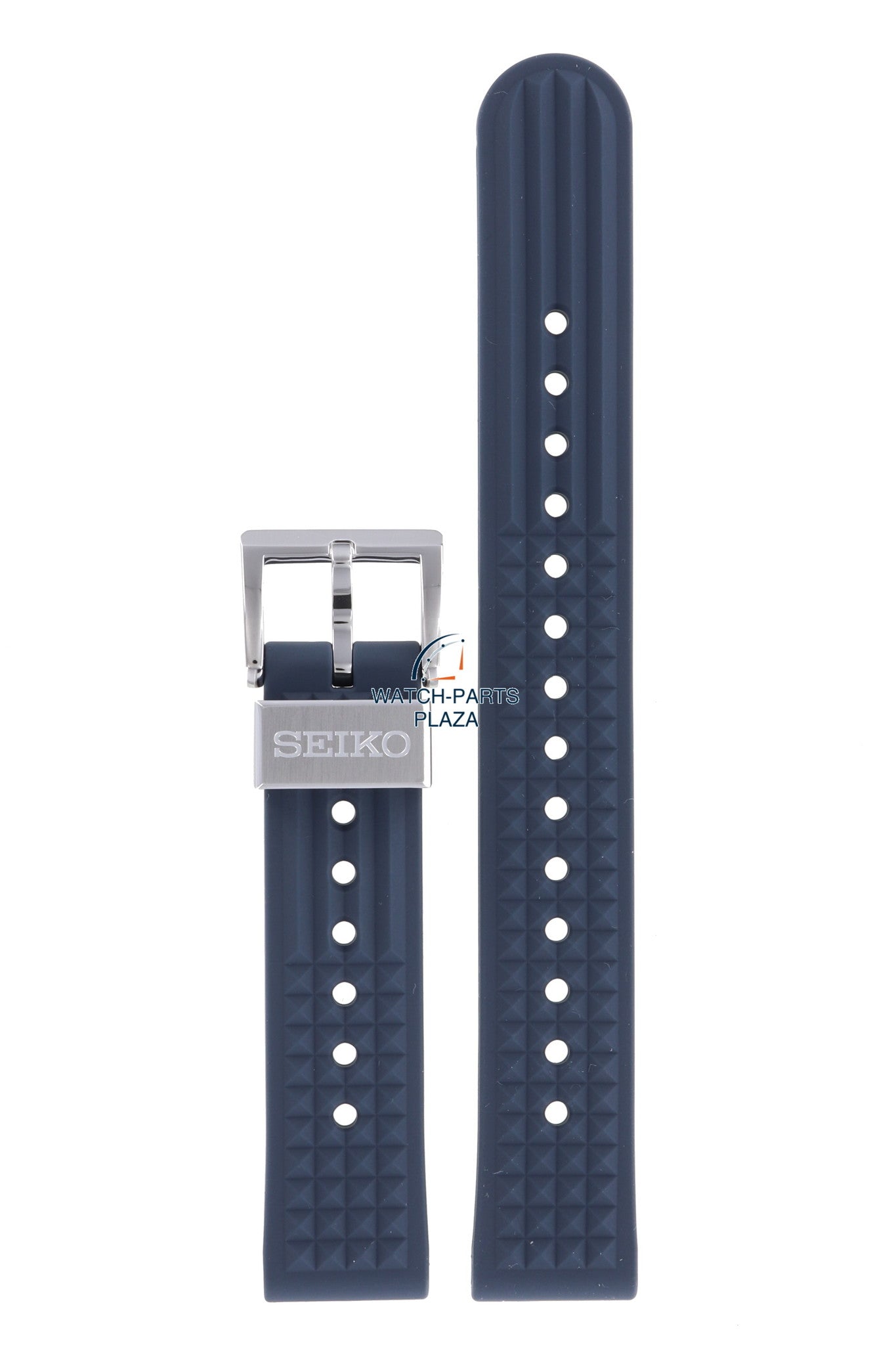 Seiko SBEX015 55th Anniversary LE Watch Band R02B032J9 Blue Silicone 19 mm Prospex - Watch Plaza