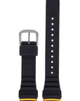 Seiko Scuba Diver S800 - 0019 Watch Band 4A01AB Black Silicone 20 mm - Watch Plaza