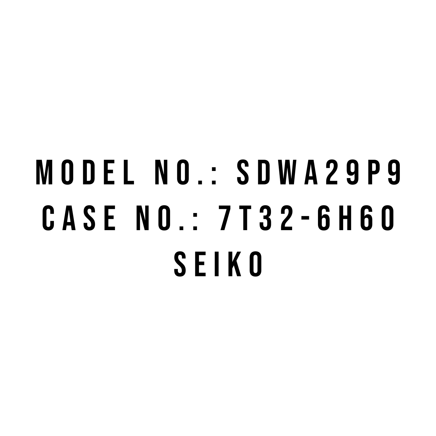 Seiko SDWA29P9 watch 7T32-6H60