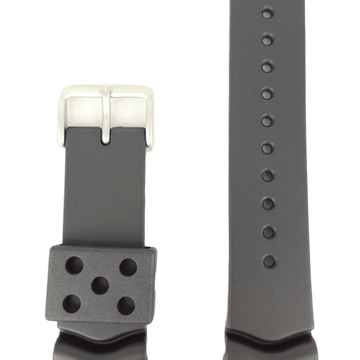 Seiko SKX007 / SKX171K1 Watch Band SKXA63P9 & SDS099P1 Black Silicon Strap Z 22 mm 4FY8JZ - Watch Plaza