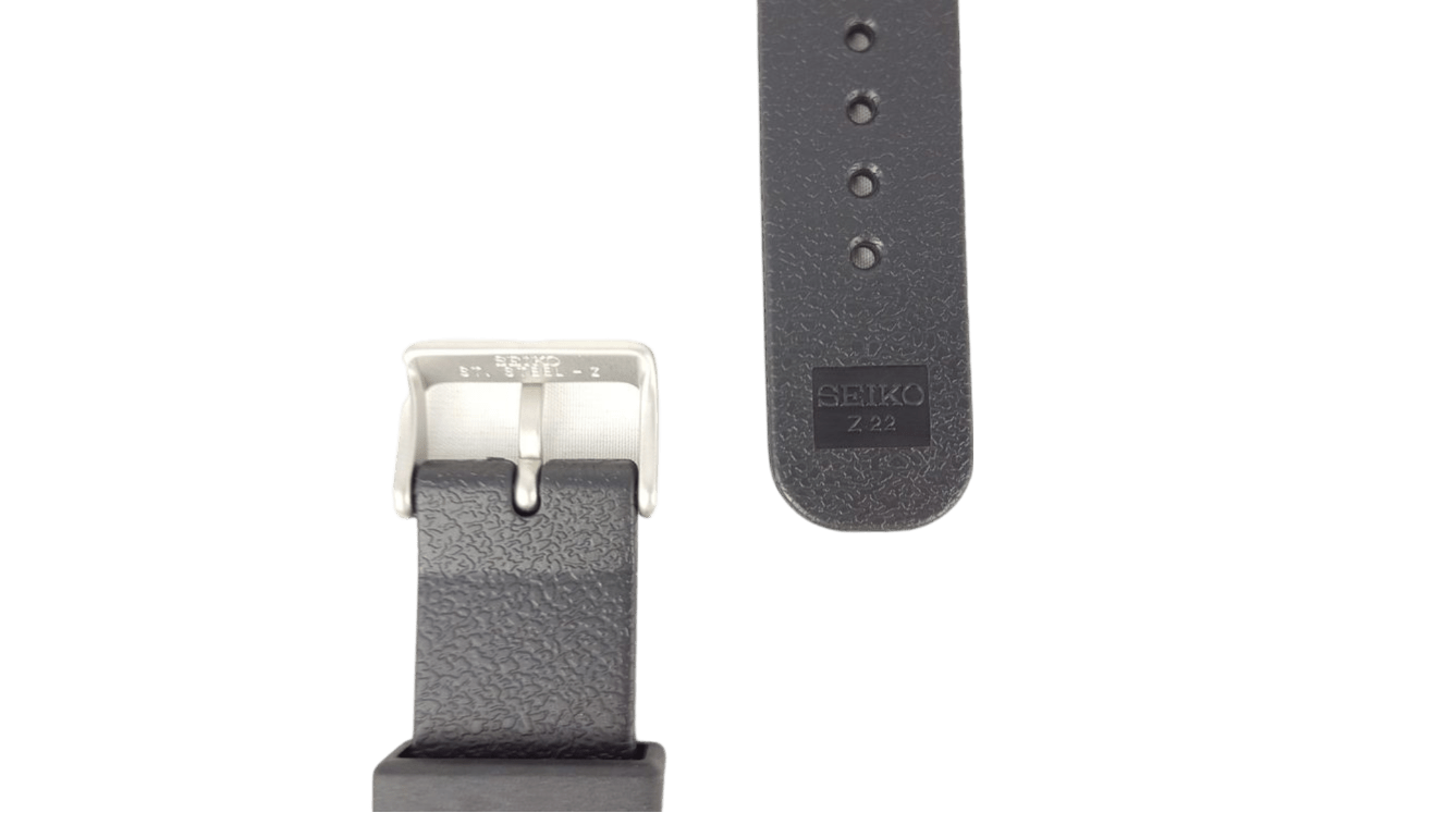 Seiko SKX007 / SKX171K1 Watch Band SKXA63P9 & SDS099P1 Black Silicon Strap Z 22 mm 4FY8JZ - Watch Plaza