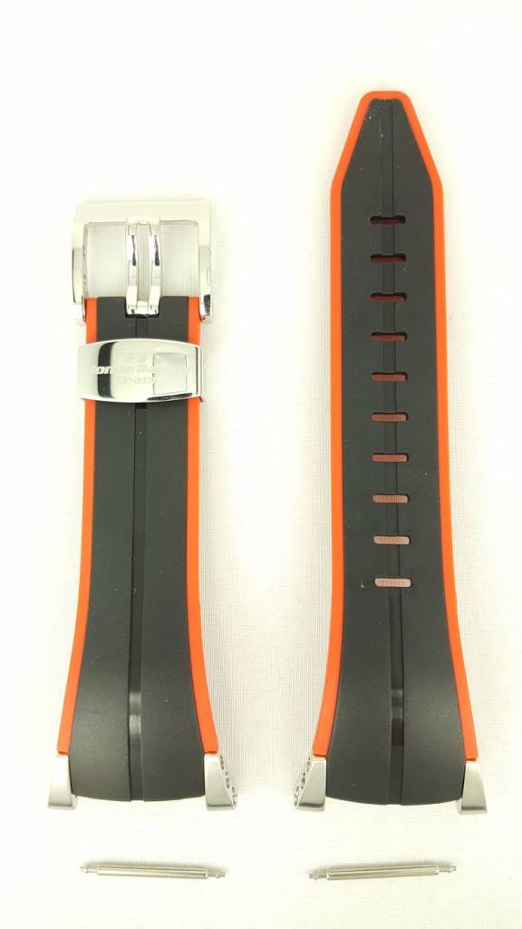 SEIKO SNA749 Honda F1 Racing Strap Black Red Silicone Band 7T62 - 0GR0 - Watch Plaza