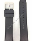 Seiko SNAE87P1 Black Rubber Watch Band 7T62 - 0LC0 Strap 21mm - Watch Plaza